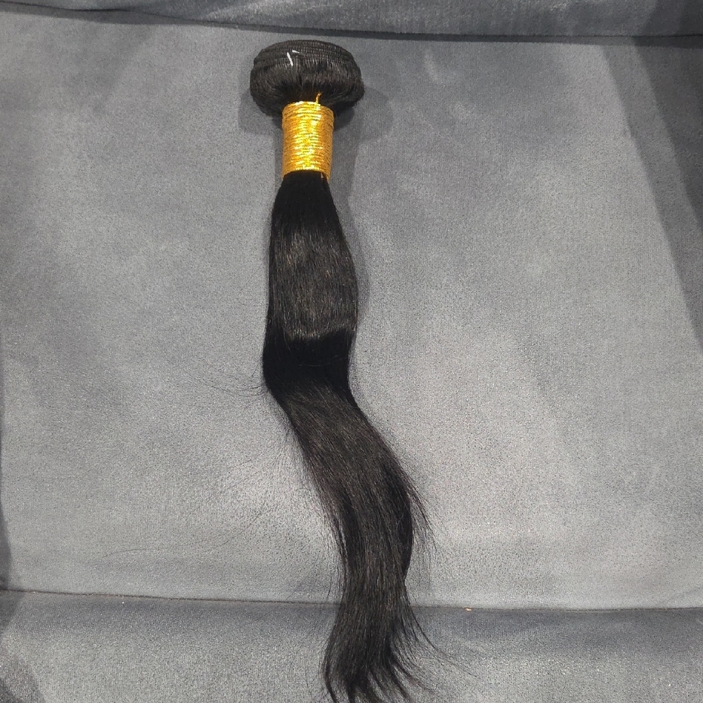 12A Human Hair Bundles Straight 14 Inch - Picture 7 of 8